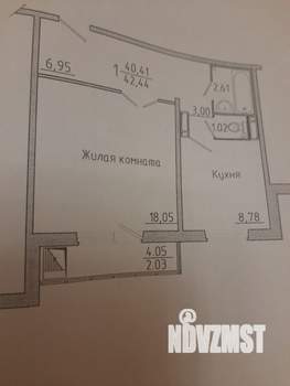 1-к квартира, вторичка, 40м2, 14/14 этаж