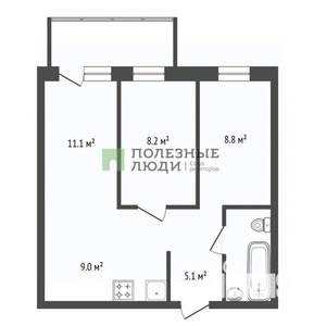 3-к квартира, вторичка, 45м2, 13/25 этаж