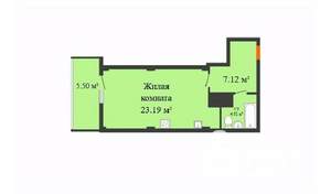 Студия квартира, строящийся дом, 34м2, 14/17 этаж