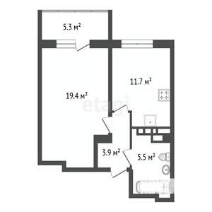 1-к квартира, вторичка, 40м2, 9/25 этаж