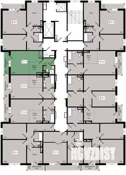 1-к квартира, строящийся дом, 32м2, 11/17 этаж