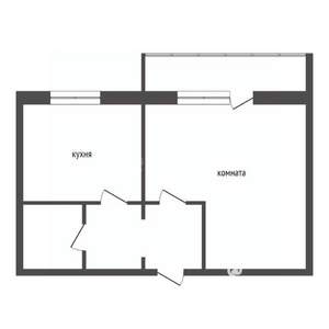 1-к квартира, вторичка, 29м2, 4/9 этаж