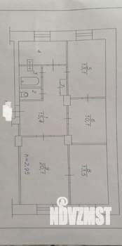 4-к квартира, вторичка, 85м2, 3/6 этаж