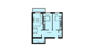 3-к квартира, строящийся дом, 76м2, 2/10 этаж