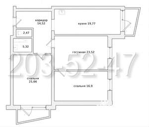 3-к квартира, вторичка, 103м2, 9/11 этаж