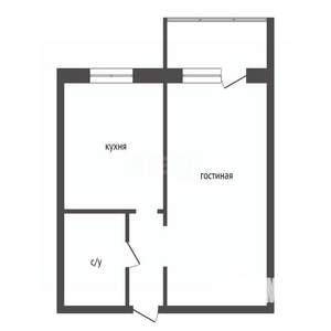 1-к квартира, вторичка, 35м2, 11/14 этаж