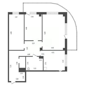 3-к квартира, вторичка, 103м2, 21/24 этаж