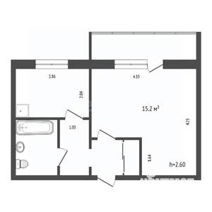 1-к квартира, вторичка, 31м2, 4/9 этаж
