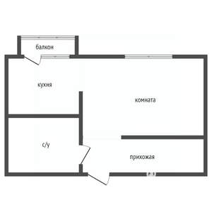 1-к квартира, вторичка, 37м2, 5/10 этаж