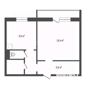 1-к квартира, вторичка, 41м2, 12/14 этаж
