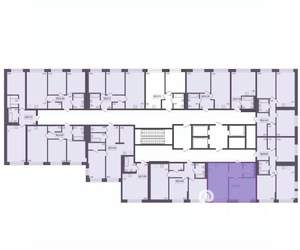 2-к квартира, вторичка, 45м2, 4/17 этаж