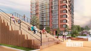 1-к квартира, строящийся дом, 33м2, 19/23 этаж