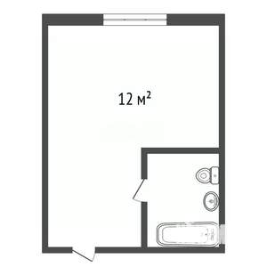 Студия квартира, вторичка, 12м2, 3/9 этаж