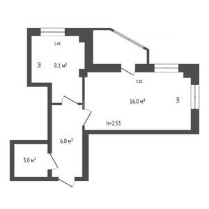 1-к квартира, вторичка, 33м2, 9/18 этаж