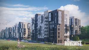 2-к квартира, строящийся дом, 62м2, 2/8 этаж