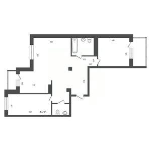 3-к квартира, вторичка, 93м2, 17/17 этаж