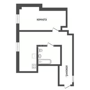 1-к квартира, вторичка, 43м2, 13/13 этаж