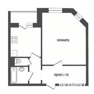 1-к квартира, вторичка, 47м2, 4/10 этаж