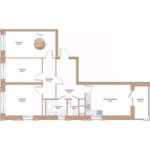 3-к квартира, вторичка, 88м2, 6/24 этаж