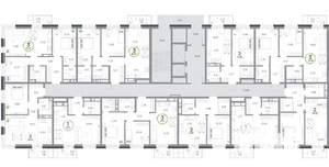 3-к квартира, строящийся дом, 68м2, 2/17 этаж