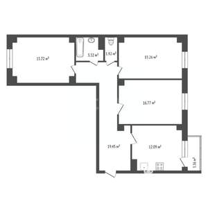 3-к квартира, вторичка, 85м2, 5/9 этаж