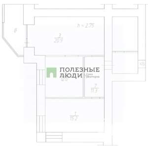 3-к квартира, вторичка, 66м2, 14/16 этаж
