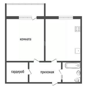 1-к квартира, вторичка, 38м2, 3/16 этаж