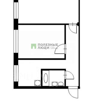 1-к квартира, вторичка, 30м2, 5/5 этаж