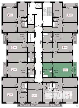 1-к квартира, вторичка, 38м2, 6/17 этаж