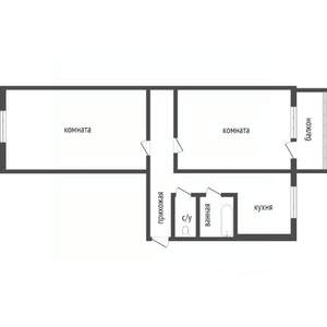 2-к квартира, вторичка, 49м2, 4/5 этаж