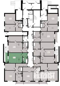 1-к квартира, строящийся дом, 36м2, 1/17 этаж