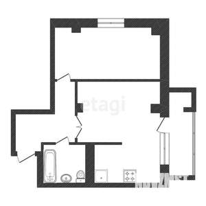 2-к квартира, вторичка, 55м2, 10/25 этаж