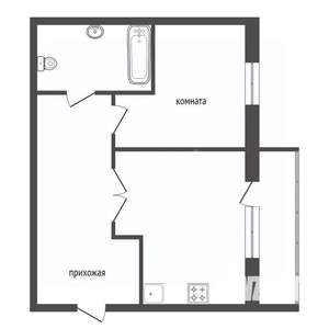 1-к квартира, вторичка, 51м2, 4/20 этаж