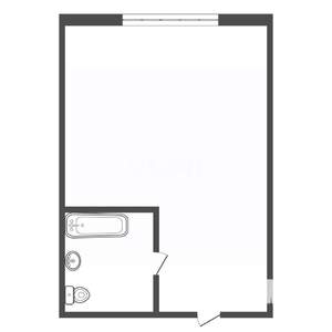 Студия квартира, вторичка, 19м2, 1/5 этаж