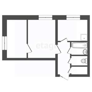 2-к квартира, вторичка, 37м2, 9/9 этаж