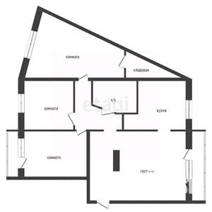 4-к квартира, вторичка, 87м2, 10/10 этаж