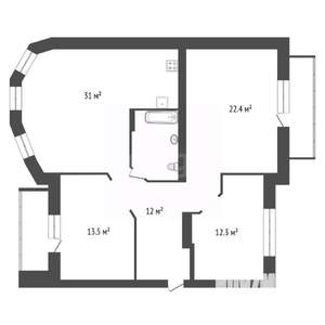 3-к квартира, вторичка, 97м2, 9/10 этаж