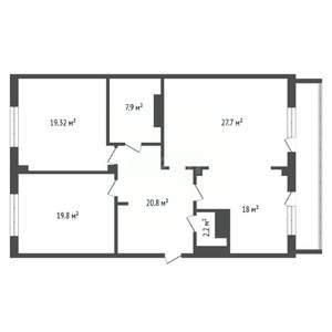 3-к квартира, вторичка, 115м2, 3/10 этаж