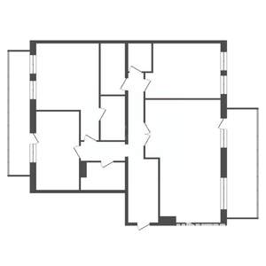 4-к квартира, вторичка, 120м2, 1/4 этаж