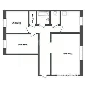 3-к квартира, вторичка, 66м2, 1/10 этаж