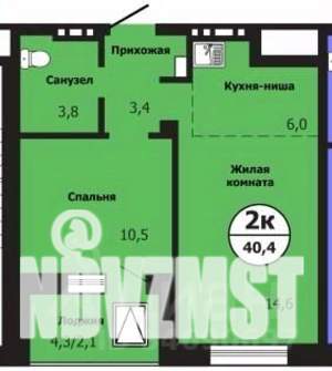 2-к квартира, вторичка, 40м2, 3/19 этаж
