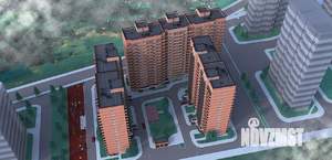 1-к квартира, строящийся дом, 36м2, 15/19 этаж