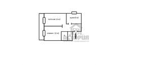 2-к квартира, вторичка, 51м2, 2/5 этаж