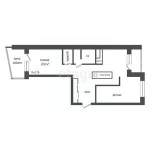 3-к квартира, вторичка, 72м2, 11/17 этаж