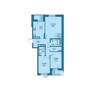 3-к квартира, вторичка, 85м2, 2/20 этаж