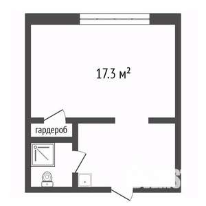Студия квартира, вторичка, 17м2, 5/5 этаж