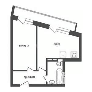 2-к квартира, вторичка, 56м2, 7/17 этаж