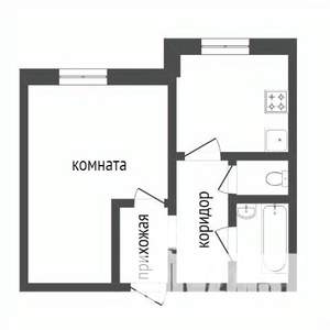 1-к квартира, вторичка, 34м2, 2/9 этаж