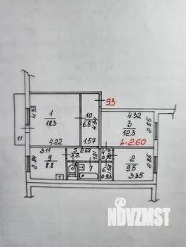 3-к квартира, вторичка, 66м2, 9/10 этаж