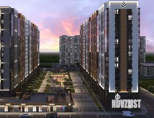 2-к квартира, строящийся дом, 44м2, 3/17 этаж